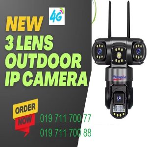 3-Lens WiFi-4G Dual IP Camera