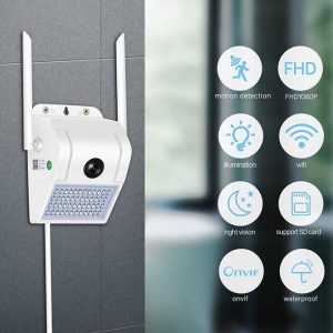 WaterProof Wall Lamp 3MP Outdoor IP Camera